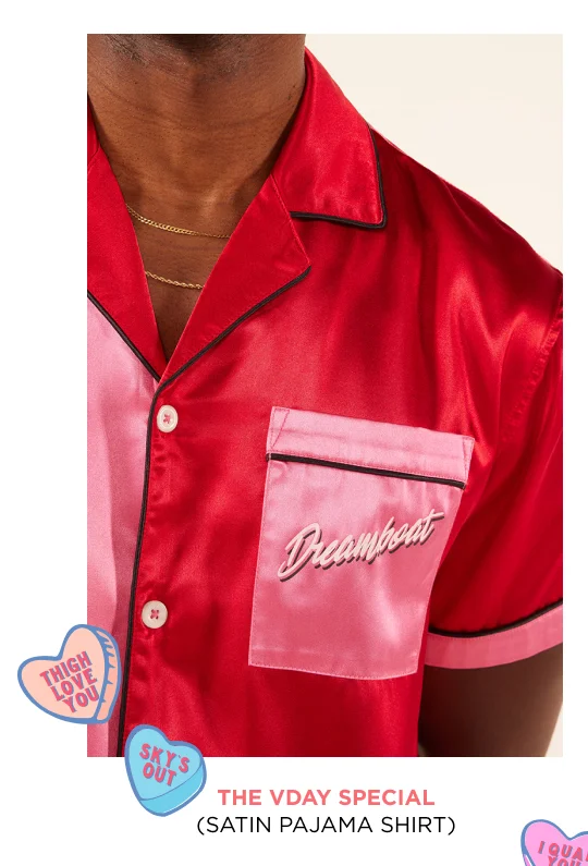 Satin Pajama Shirt: The VDay Special