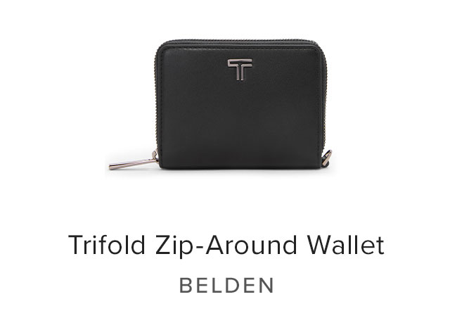 Trifold Zip-Around Wallet