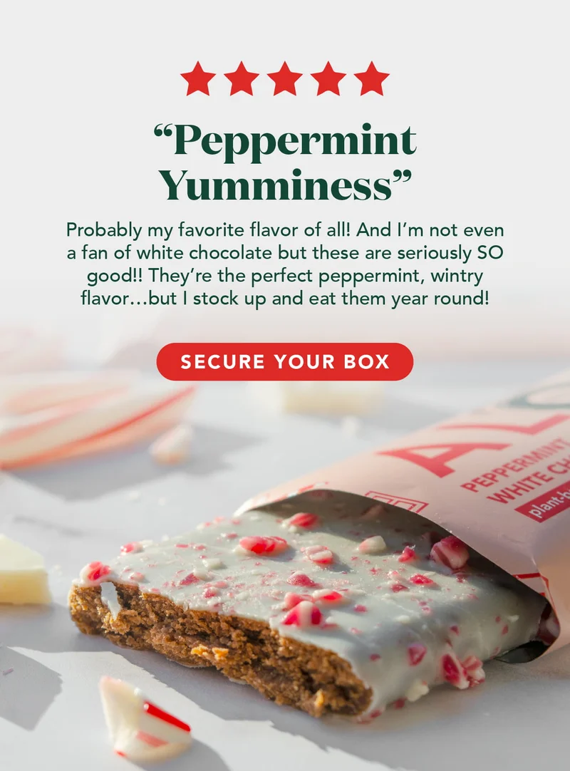 Buy 2 boxes of Peppermint White Chocolate and save $6. Secure your box while supplies last. Ends today.