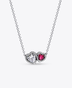 Halo Hearts Pendant Necklace