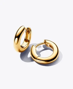 Round Huggie Hoop Earrings