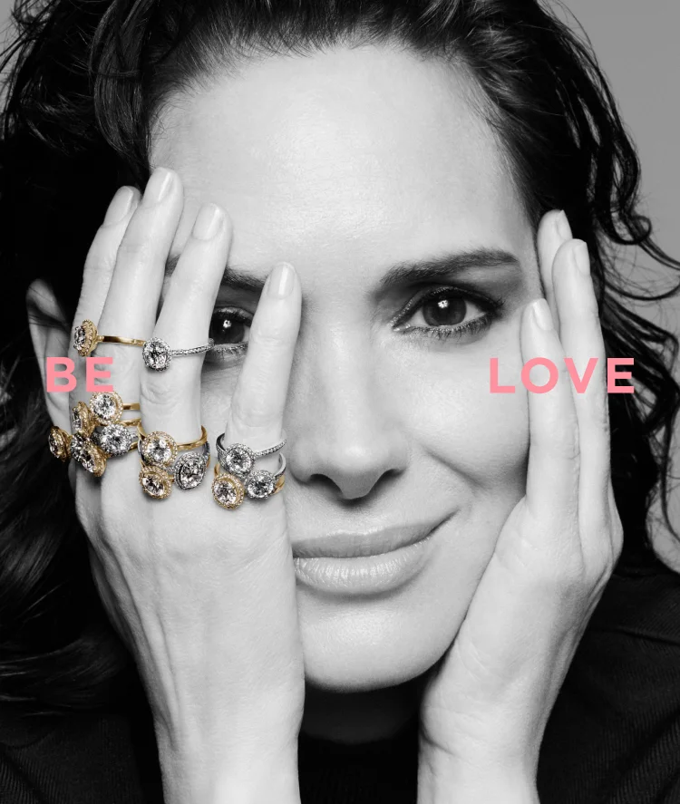 Winona Ryder wears Pandora Timeless jewelry