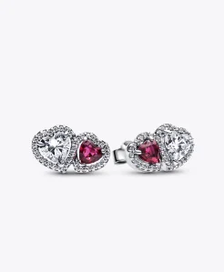 Halo Hearts Stud Earrings