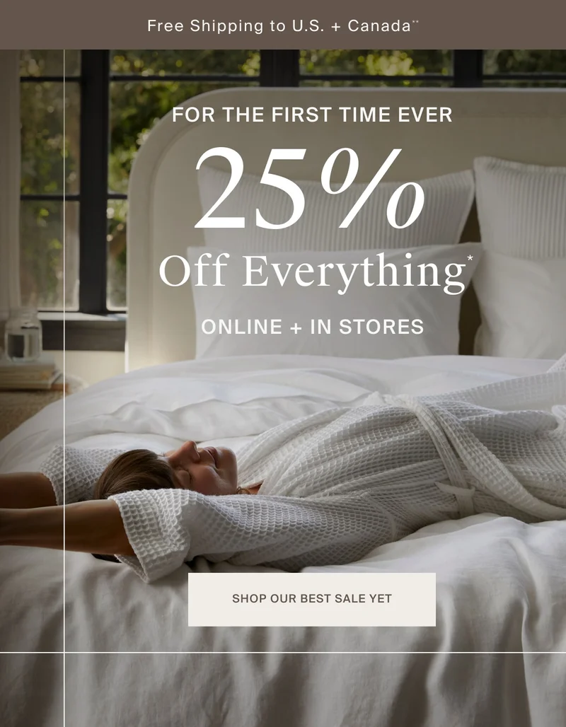 FIRST TIME EVER 25% OFF | SAVE NOW