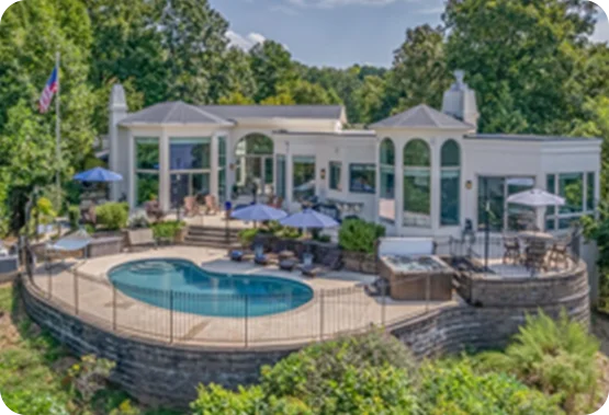 Unwind in a luxurious lakeside retreat in Lake Lure, North Carolina.