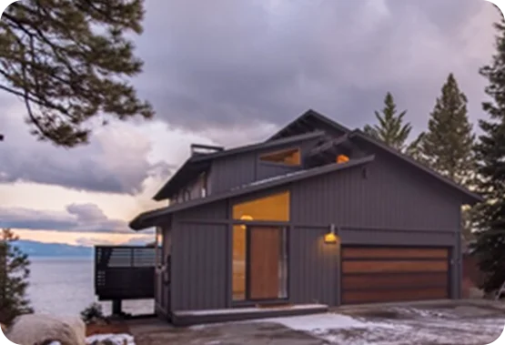 Relax in a cozy mountain cabin in Lake Tahoe, California.