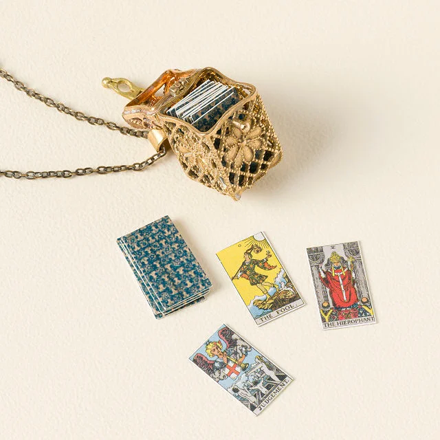 Tiny Tarot Deck Necklace