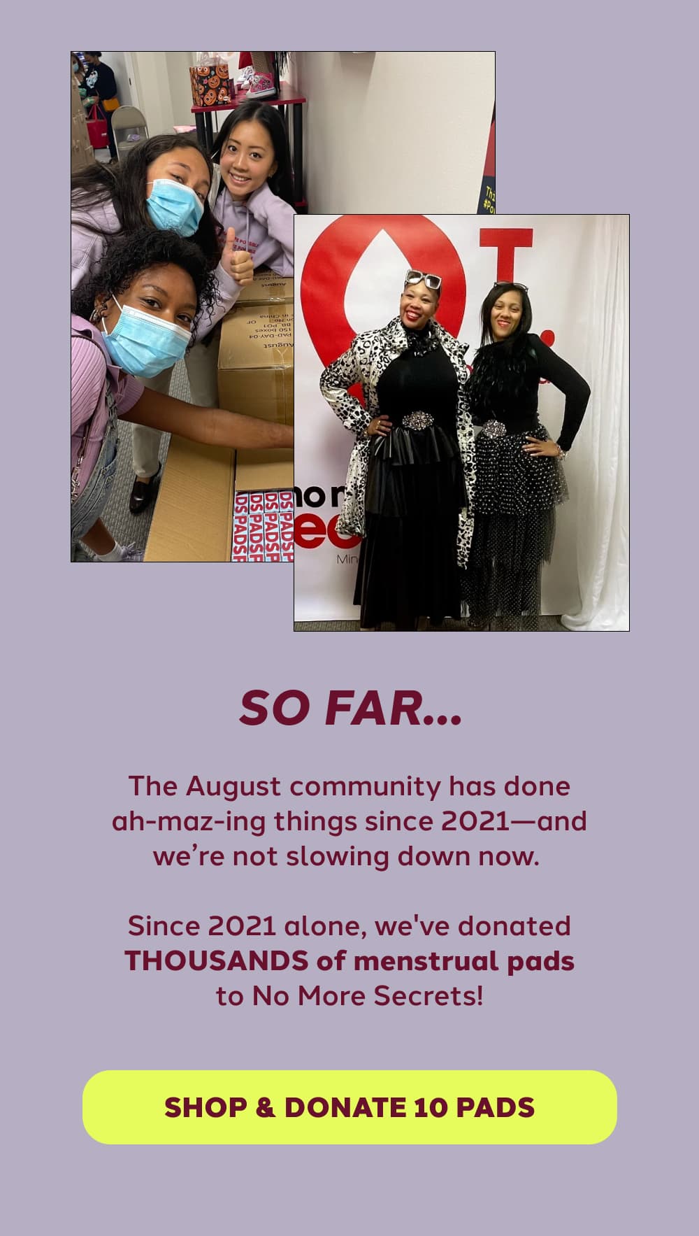 [SHOP & DONATE 10 PADS]