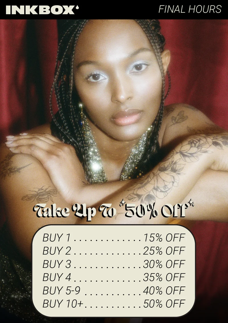 Take up to 50% off tiered discounts at Inkbox