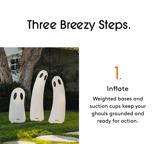 Three Breezy Steps - 1. Inflate.