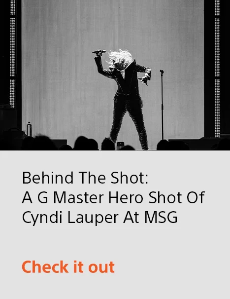 Behind The Shot: A G Master Hero Shot Of Cyndi Lauper At MSG. | Check it out