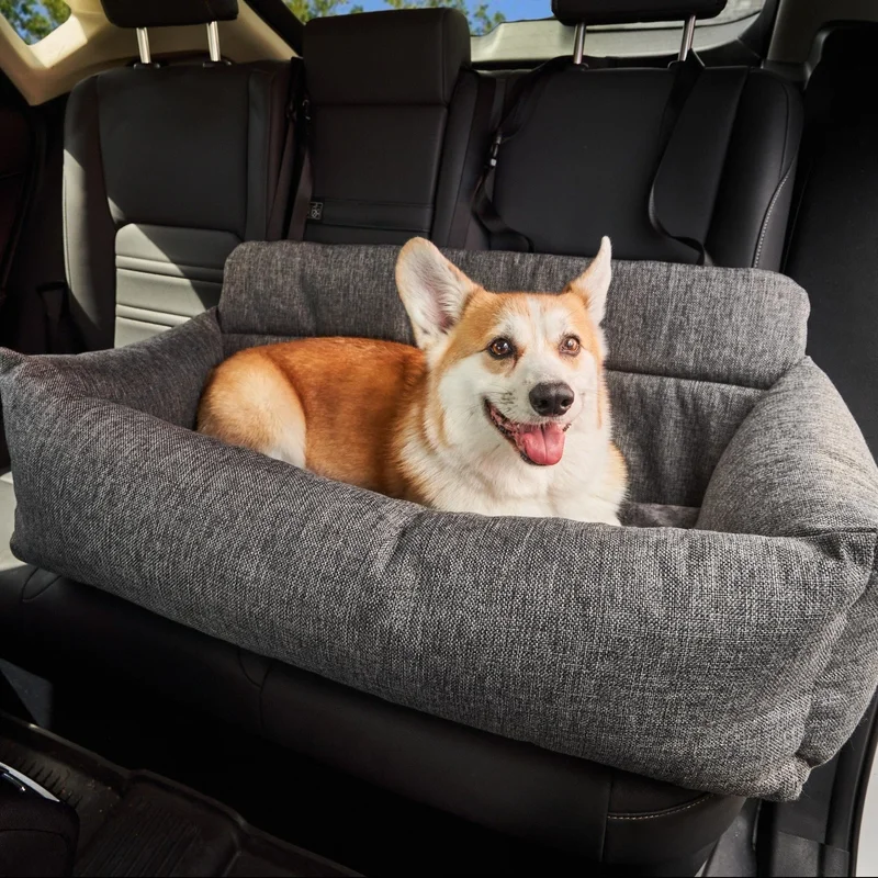Image of PupProtector™ Memory Foam Dog Car Bed