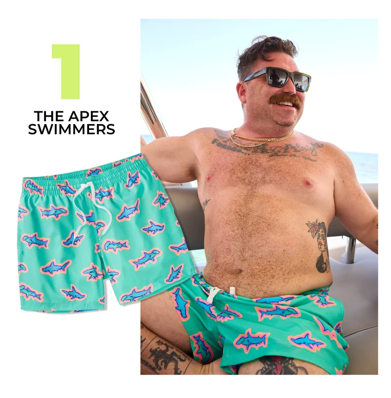 Classic Swim Trunk: The Apex Swimmers 7"
