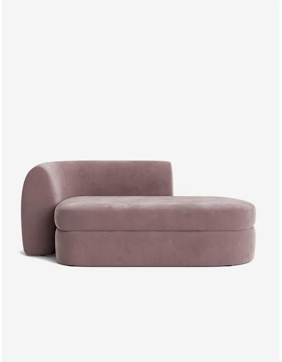 Buckley Chaise-Lavender Vintage Velvet