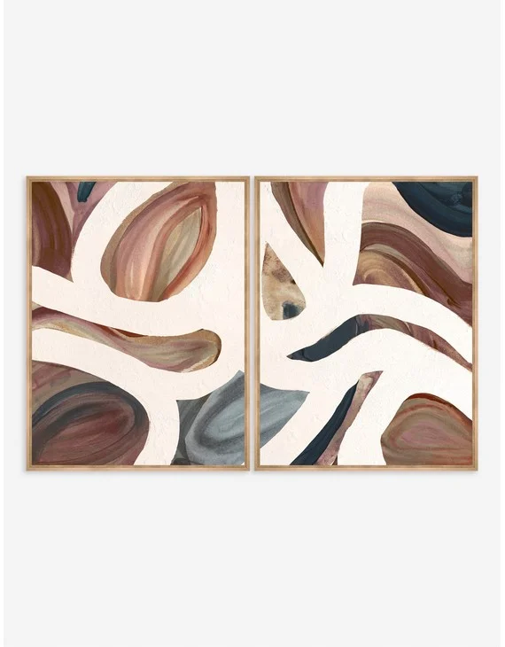 Moon in Gemini Diptych Wall Art by Danielle Davis-60" x 40"