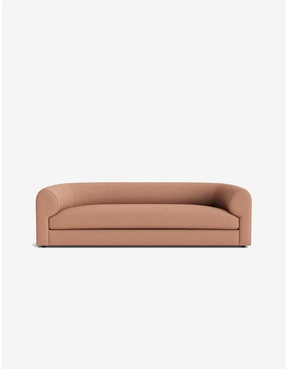 Sergio Sofa-Blush Performance Linen / 96"W