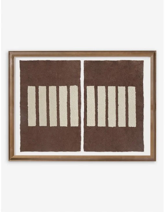 Deimos Diptych Wall Art (Set of 2) by Visual Contrast-Brown