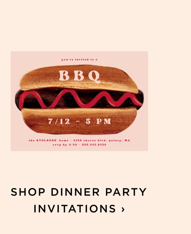 Shop Dinner Party Invitations