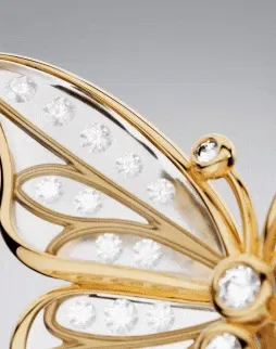 Oversized Butterfly Openwork Charm