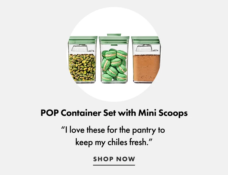 POP Container set with mini scoops