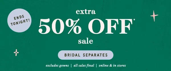 extra 50% off sale, shop now