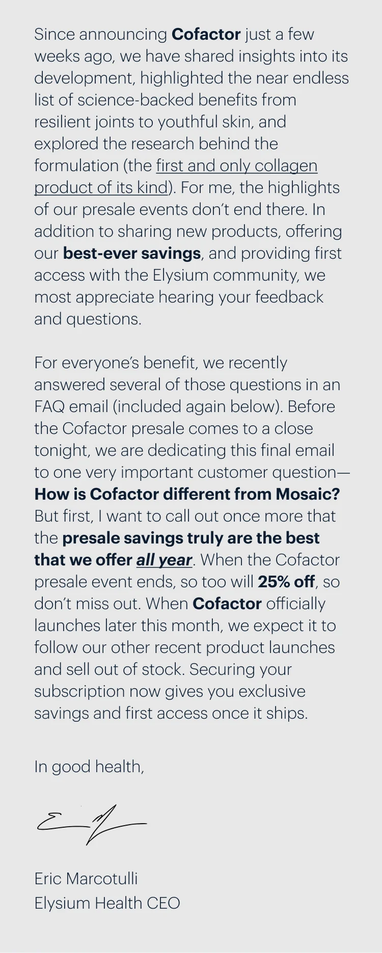 Since announcing Cofactor just a few weeks ago, we have shared insights into its development,
