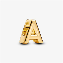 Letter A Alphabet Charm