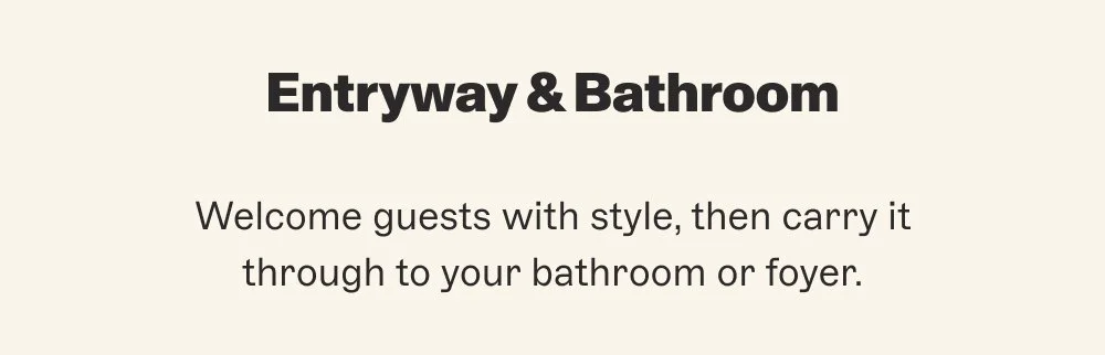 Entryway & Bathroom