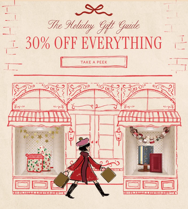 The Holiday Gift Guide - 30% OFF EVERYTHING | TAKE A PEEK