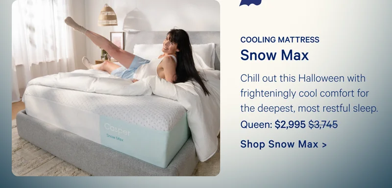 Chill out this Halloween with frighteningly cool comfort for the deepest, most restful sleep.