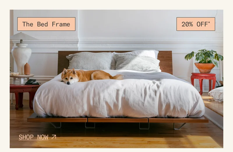 Save 20%* on The Bed Frame