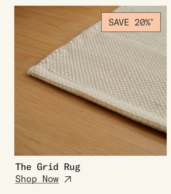 Save 20%* on The Grid Rug