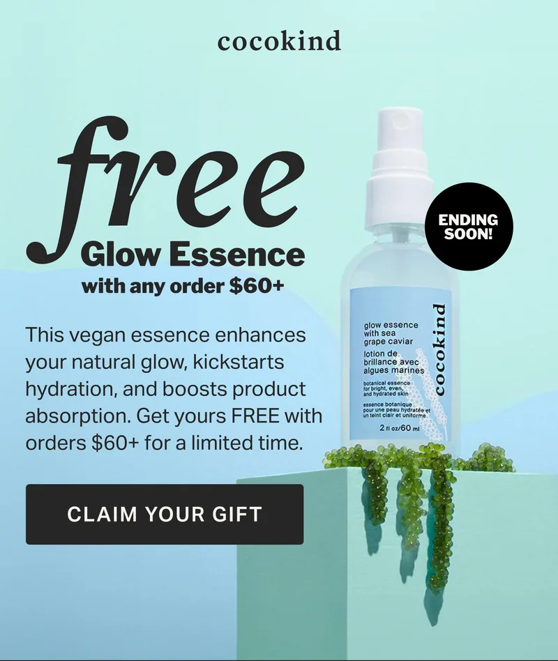 FREE Glow Essence with any order $60+