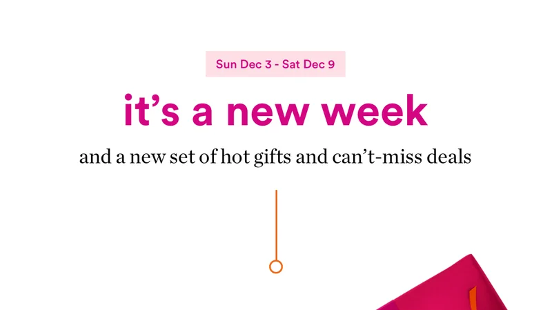 it's a new week | and a new set of hot gifts and can't-miss deals | Sun Dec 3 - Sat Dec 9