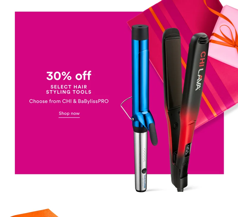30% off | Select Tools & Brushes | Choose from CHI & BaBylissPRO | Shop now