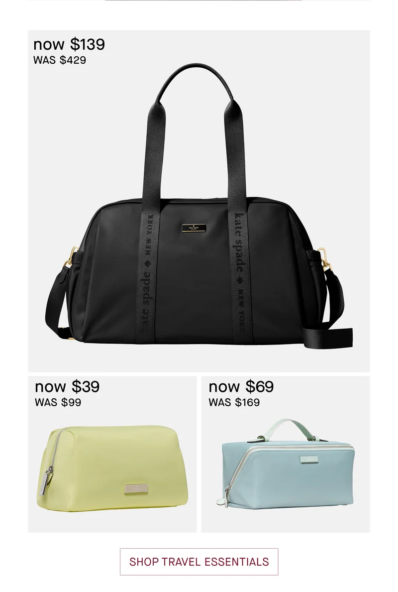 SHOP TRAVEL ESSENTIALS