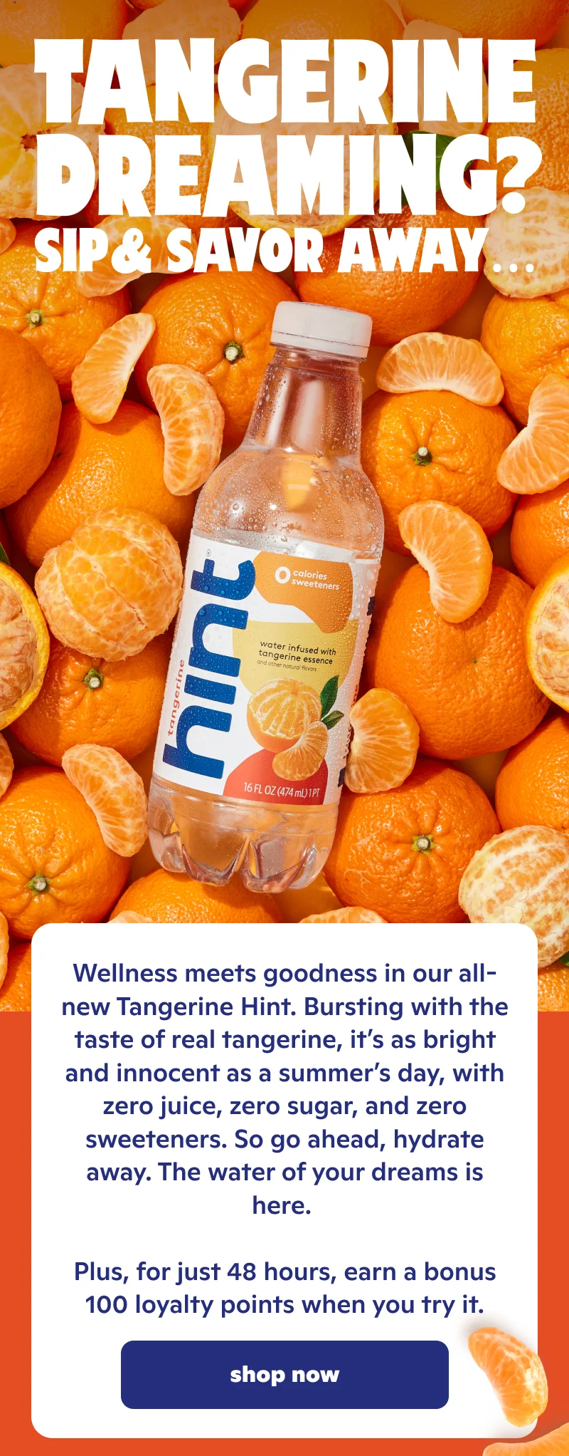 Tangerine dreaming? Sip & savor away...