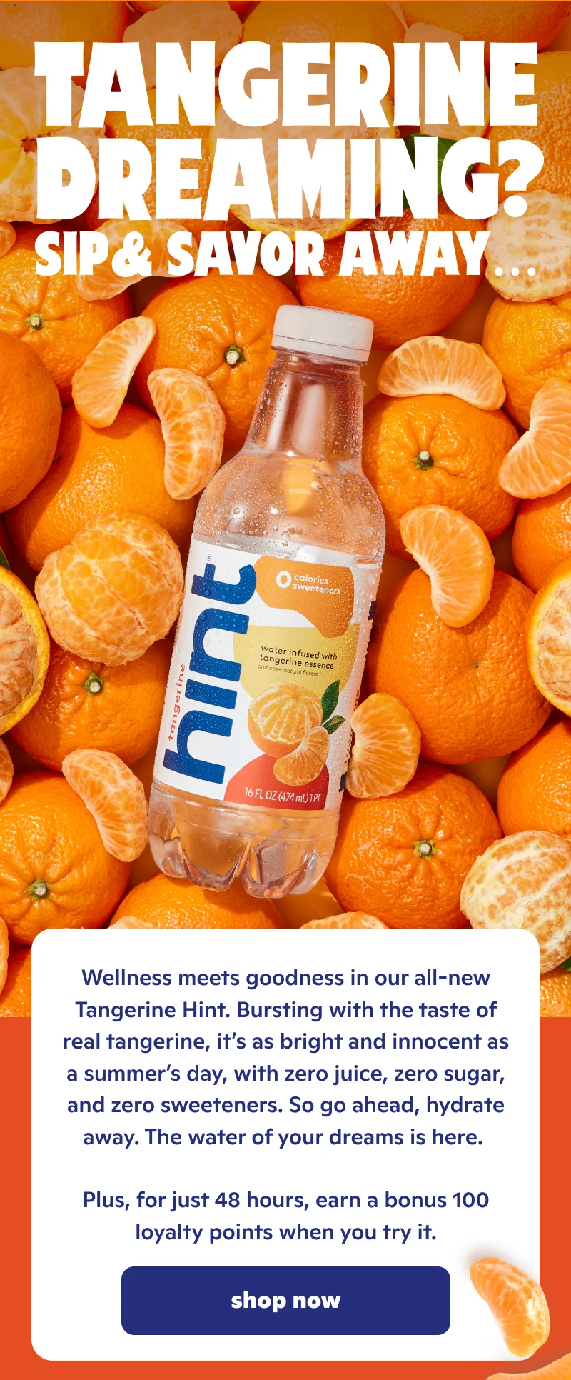 Tangerine dreaming? Sip & savor away...