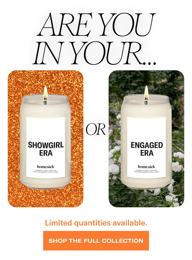 Are you in your... Showgirl Era or Engaged Era | Limited quantities available. | Shop the full collection