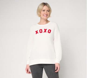 Belle by Kim Gravel Snow Washed Waffle True Love Top