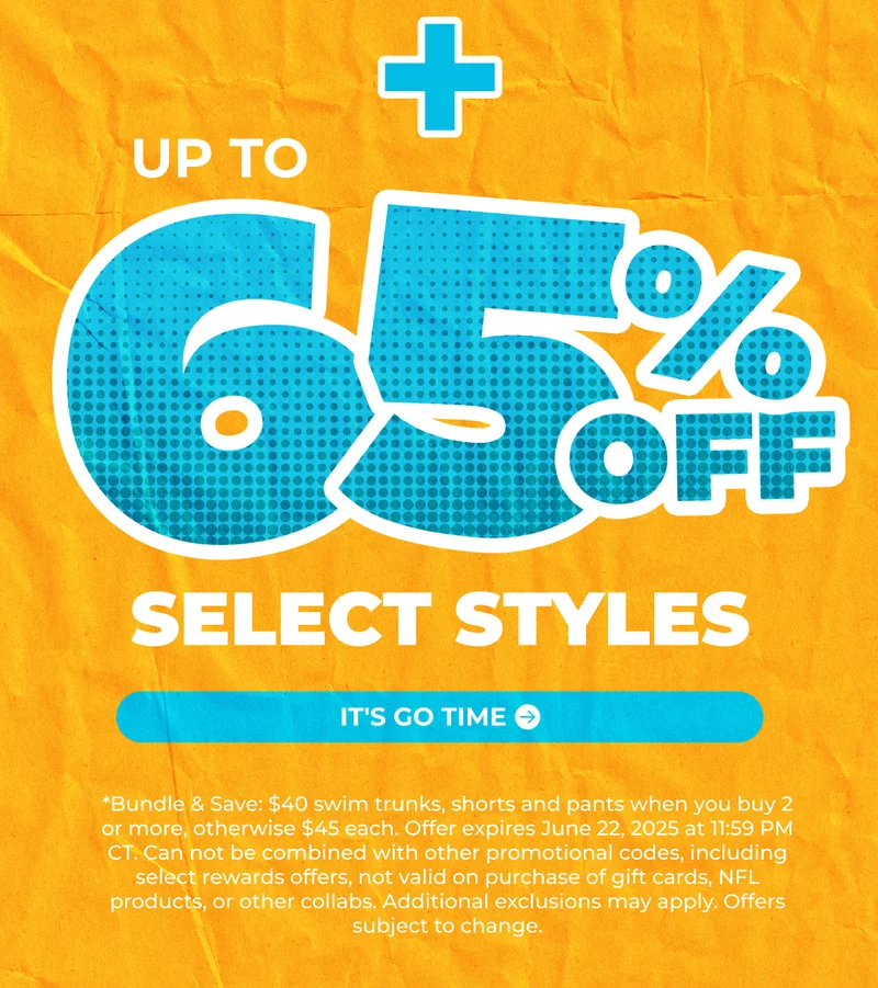 + Up To 65% Off Select Styles