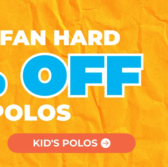 30% OFF MENS KID'S POLOS