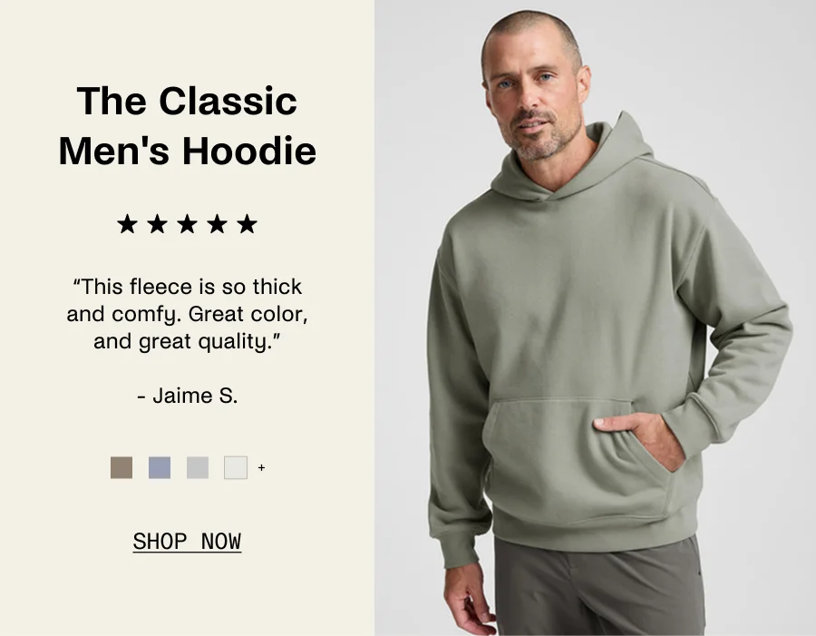 LuxeFleece Classic Men's Hoodie in Grey Sage