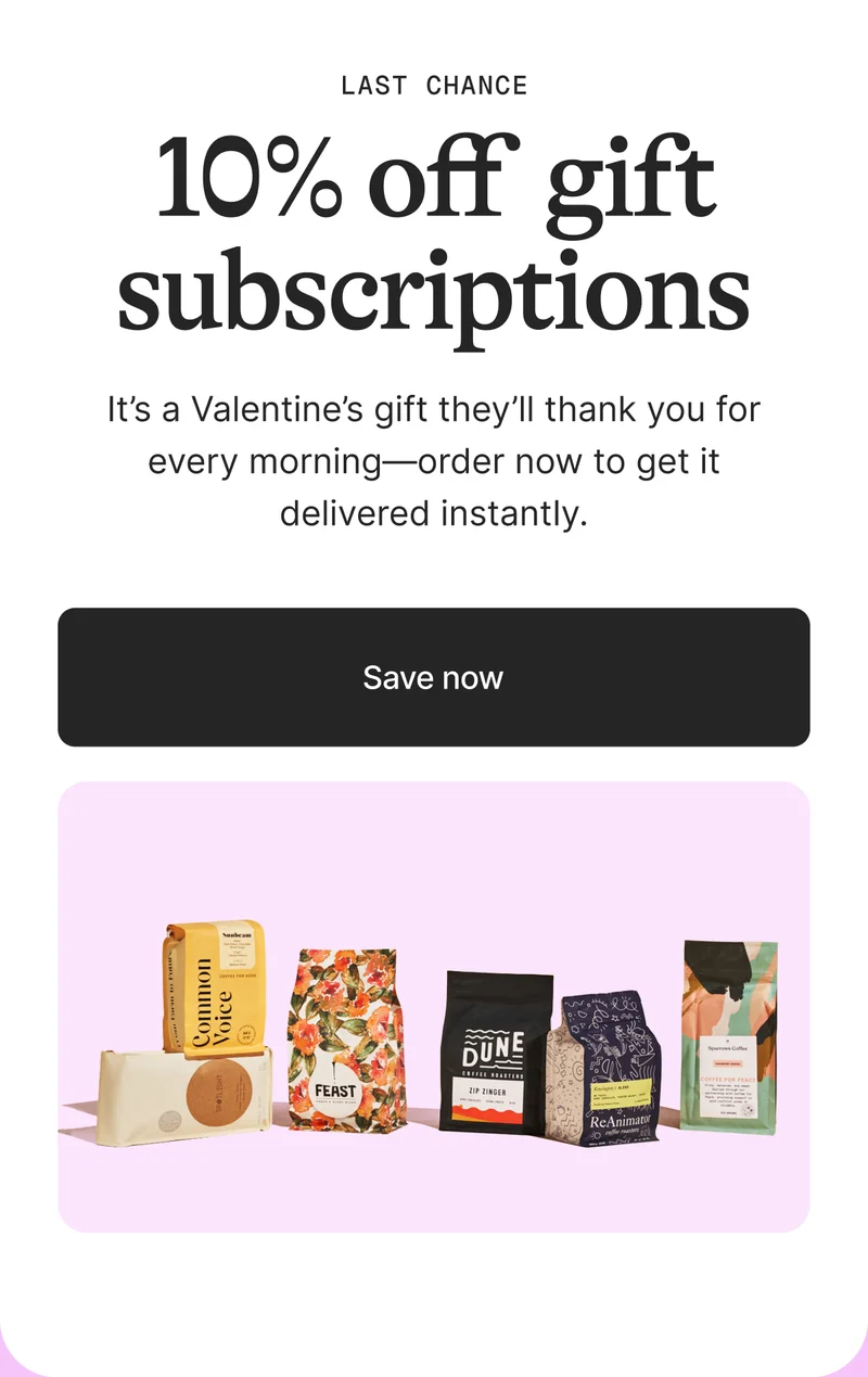 Get 10% off gift subscriptions