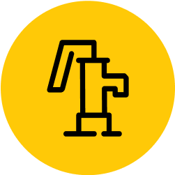 An illustration of a hand pump.