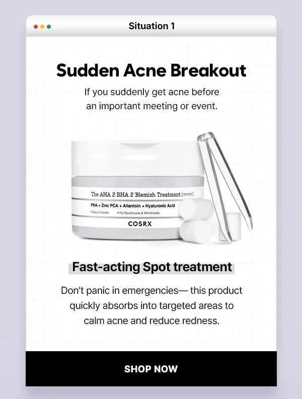 sudden acne breakout treatment
