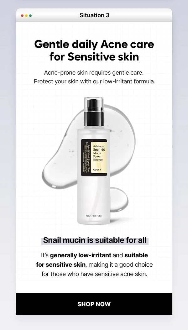 gently daily acne care for senstive skin