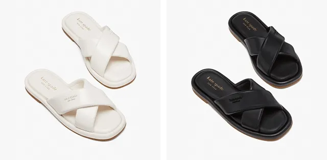 Rio Sandal in White, Rio Sandal in Black
