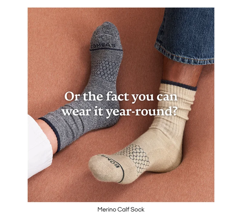 Or the fact you can wear it year-round? | Merino Calf Sock