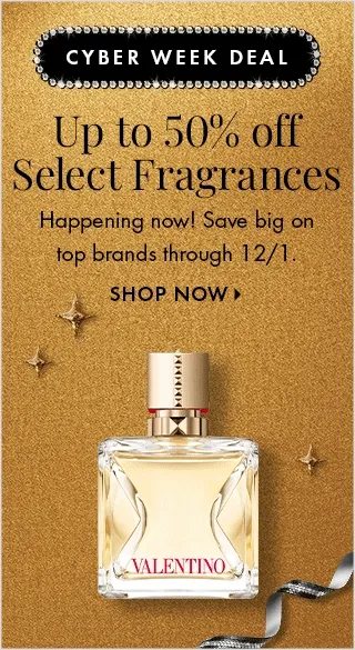 Up to 50% off Select Fragrances